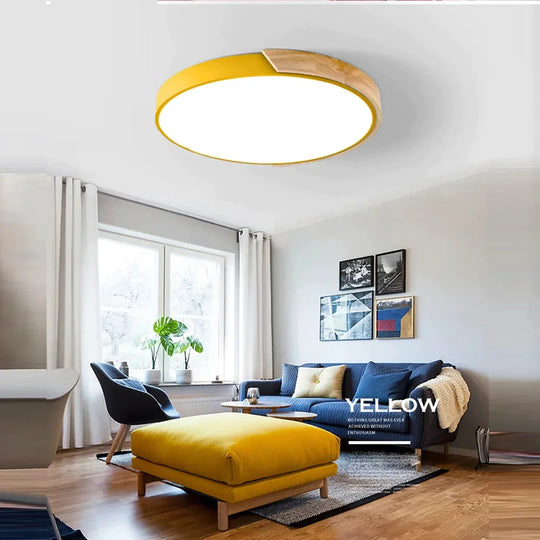 Led Modern Iron Acryl Colorized Round 5Cm Super Thin Lamp.led Light.ceiling Lights.led Ceiling Lamp