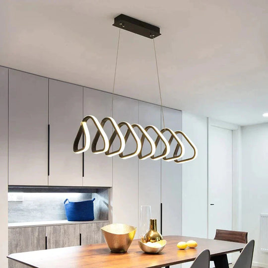 Modern Led Pendant Lights Aluminum Industrial Hanging Lighting For Dining Room Living Bar Nordic