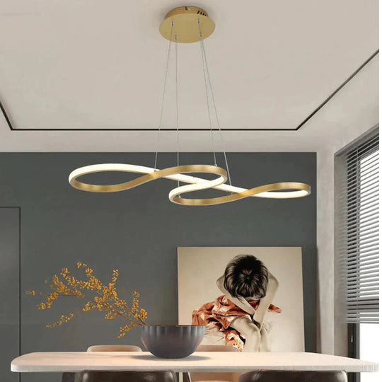 Modern New Creative Led Pendant Lights Kitchen Aluminum Silica Suspension Hanging Cord Lamp For