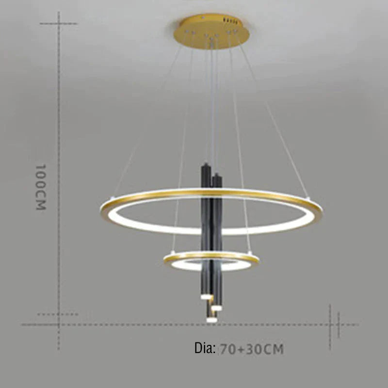 Luxury Nordic Ring Chandeliers Are Modern And Simple Pendant