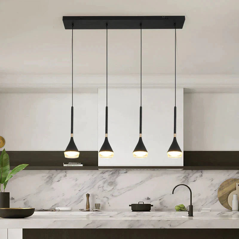Black Color Nordic Style Led Pendant Lights Hanging Lamps Living Room Dining Lighting Luminaria