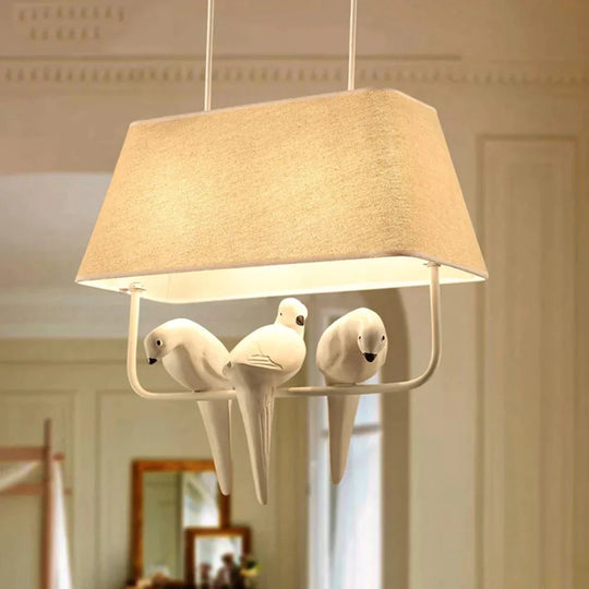 Cloth Pendant Lamp Modern Creative Bird Fixture Home Hanging Lights For Bedroom Cafe Hotel