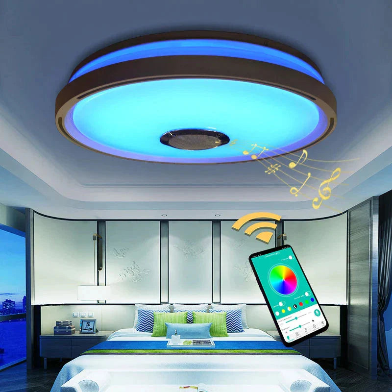 Music Led Ceiling Lights Rgb App Control Lamp Bedroom 36W Living Room Light Lampara De Techo