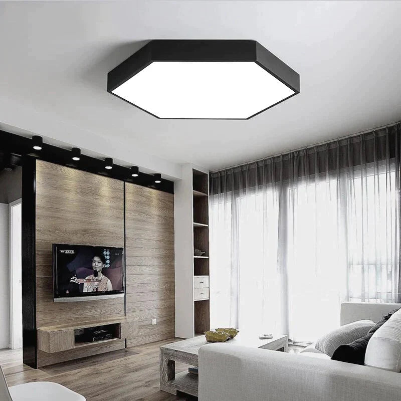 Luminaires Modern Led Ceiling Light For Living Room Bedroom Black&White Simple Mounted Home Lamps