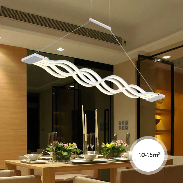 White Led Pendant Light For Living Room Dining Kitchen Hanging Lamp 120Cm 100Cm