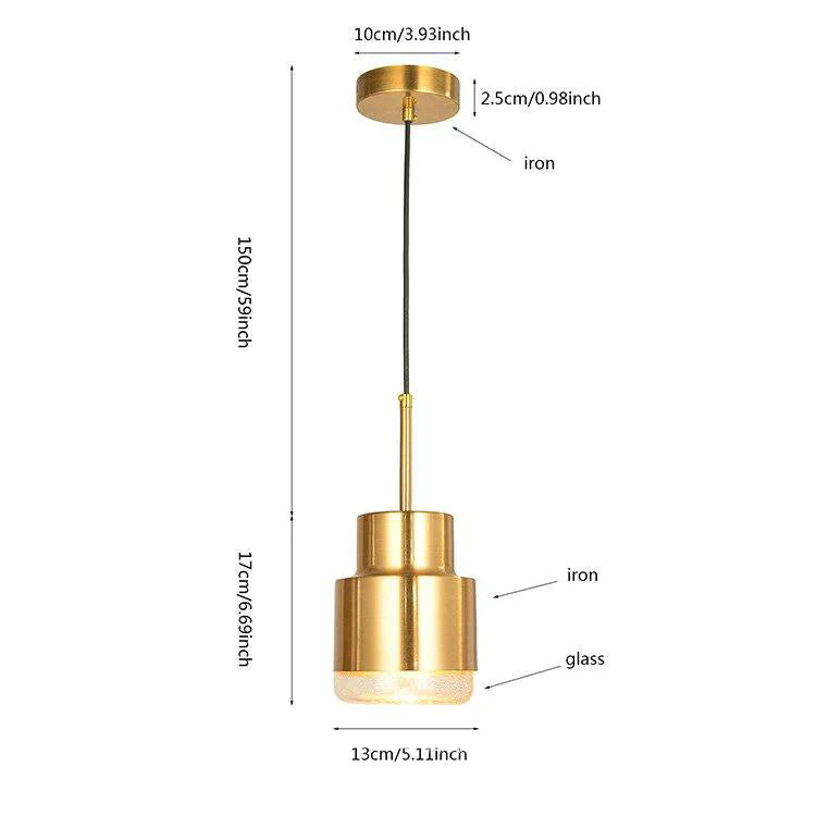 Pendant Lights Hanglamp Hanging Lamp Nordic Golden Restaurant Bedroom Bedside Metal Simple