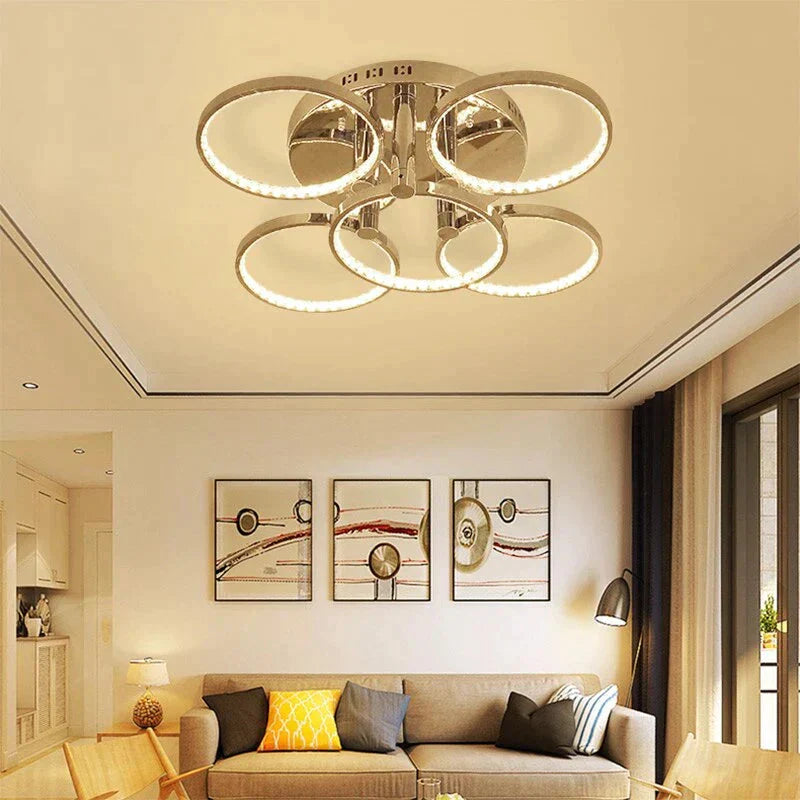 Led Crystal Ceiling Light For Dining Room Living Lamparas De Techo Cristal Pendant Decoration Lampe