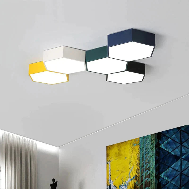 Modern Led Ceiling Light Diamond Indoor Lamp Creative Personality Study Dining Room Balcony