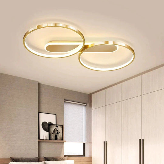 Bedroom Lamp Modern Minimalist Master Ceiling Nordic Light Luxury Gold Led Living Room Study Home