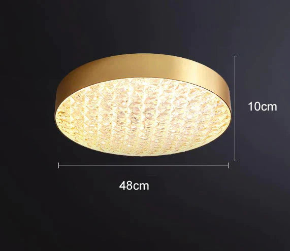 Isabella’s Post Modern Bedroom Round Led Ceiling Lamp B / With Light Source
