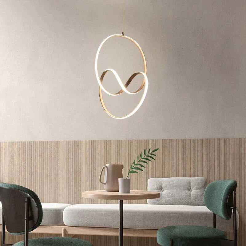 Gold Color Pendant Lights For Living Dining Room Office Lamp Lanterns Hanging Home Aluminum