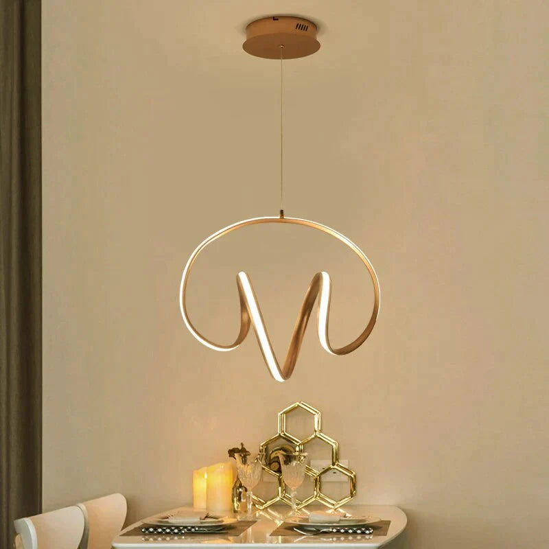Creative Pendant Lights Led Modern For Dinning Room Acrylic + Aluminum Suspension Hanging Lamp Home