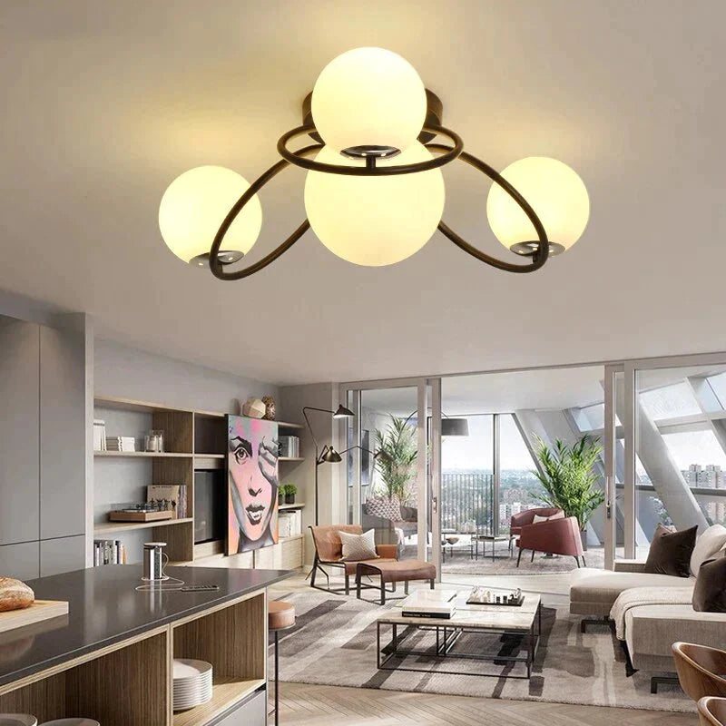 White/Black Led Pendant Lights Lamparas De Techo Modern Lighting For Living Room Bedroom Luminaire