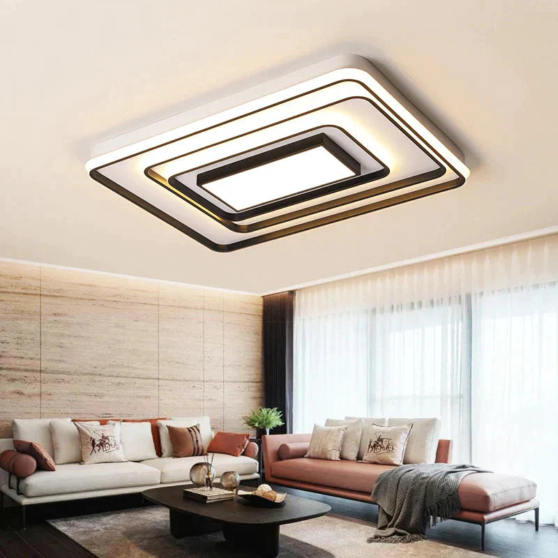 Modern Square/Rectangle Led Ceiling Light Living Room Bedroom Lighting Fixture Lamp Surface Mount