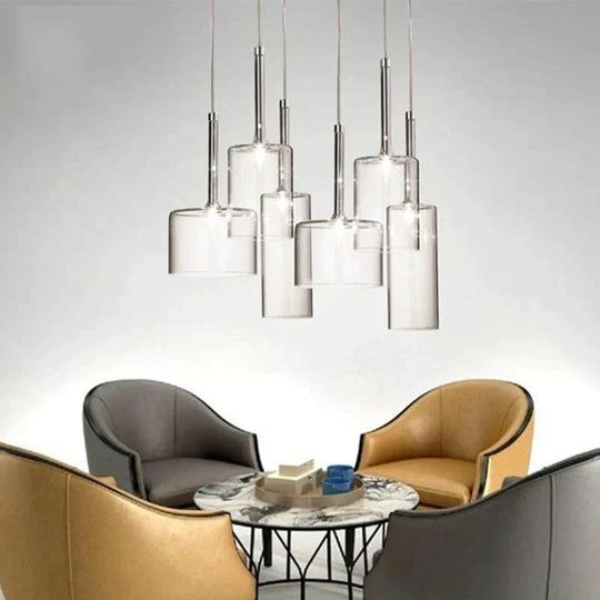 Modern Colorful Single Head/Three Heads Glass Pendant Lights G4 Led Lliving Room Bedroom Restaurant