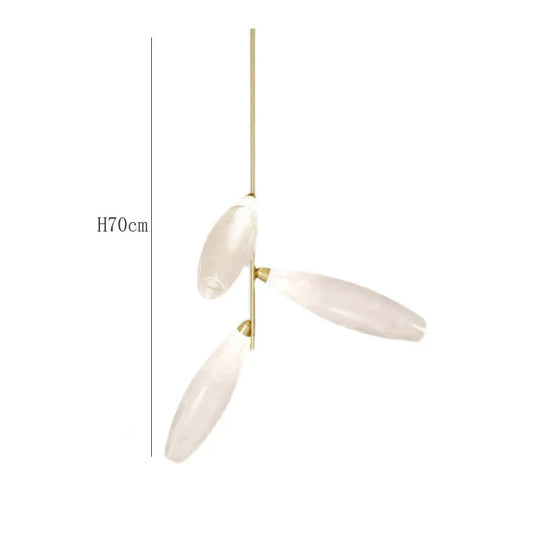 New Glass Living Room Lamp Designer Creative Personality Bedroom Study Exhibition Hall White