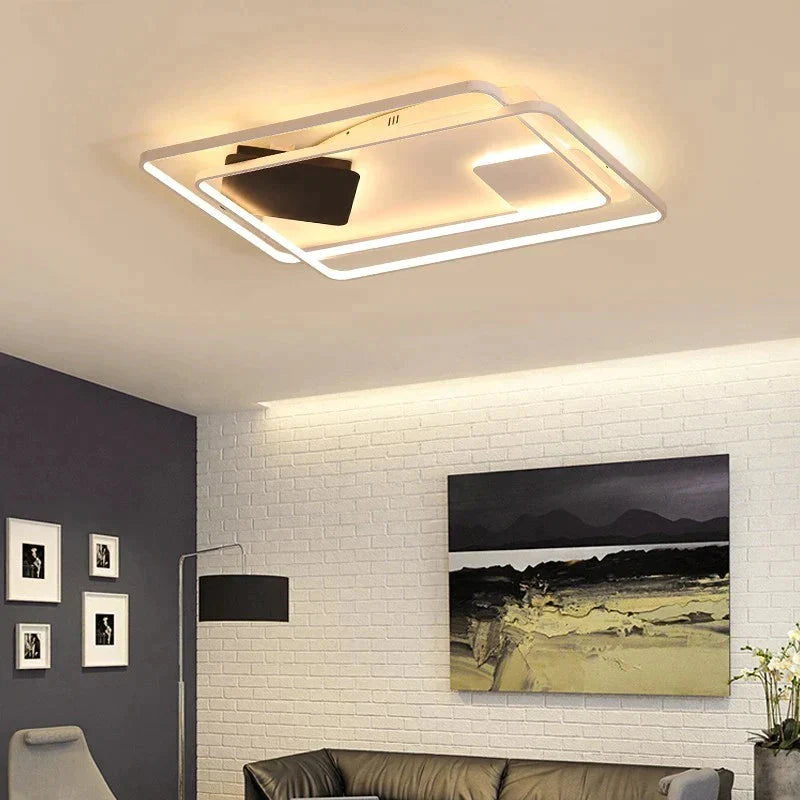 Remote Control Ceiling Lamp For Living Room Support Flush Led Lights Fixtures Luminaria Teto
