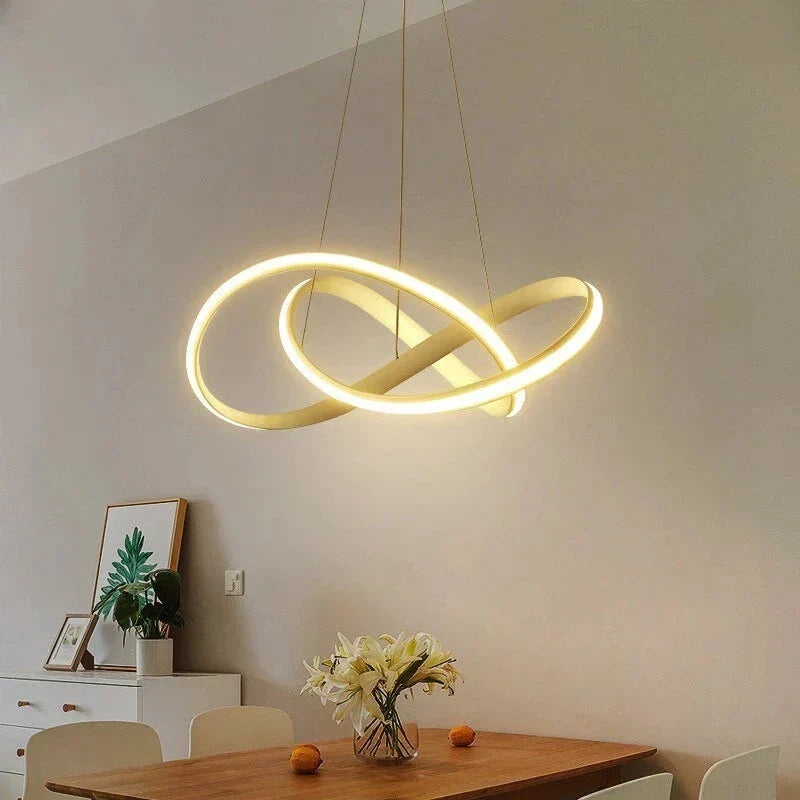 Hanging Led Pendant Lights For Shop Bar Dining Kitchen Room Aluminum Body Remote Control