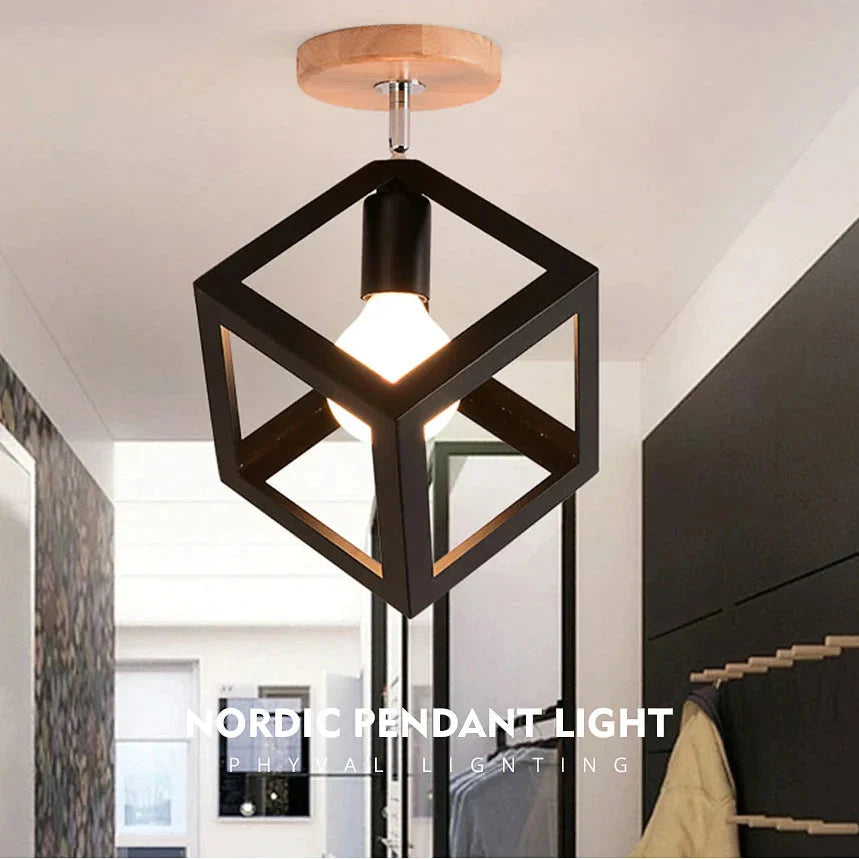 Led Pendant Light American Loft Corridor Balcony Room Lamp Nordic Simple Lights Indoor Lighting