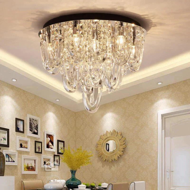 Luxury Led Crystal Pendant Lights Hanging Design Lighting For Kitchen Bedroom Hall Lamparas