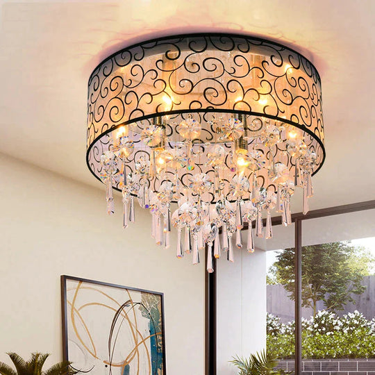 Modern Crystal Pendant Lights For Living Room Luminarias Para Sala Plafon Led Lamp Fixtures Bedroom