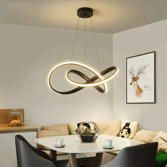 Hanging Led Pendant Lights For Shop Bar Dining Kitchen Room Aluminum Body Remote Control