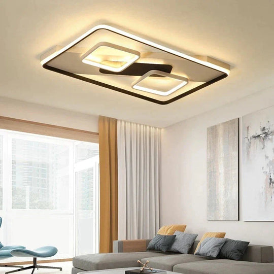 Modern Acrylic Ceiling Lights For Bedroom Support Remote Control Led Surface Mount Lamps Living Room