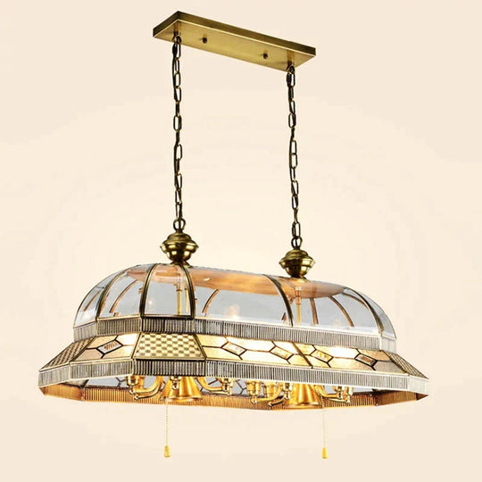 Europe Palace Baroque Style Big Vintage Copper Pendant Lights Hanging Lamp Loft Led E14 E27 For