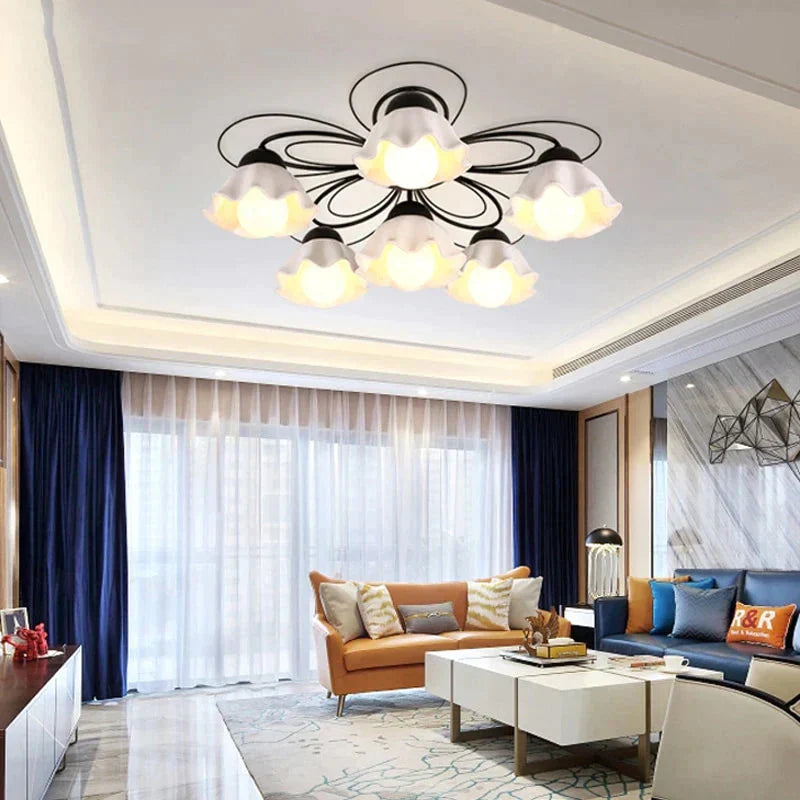 Led Pendant Lights Verlichting Plafond Living Room Bedroom Ceramic Lampshade Ceiling Lighting