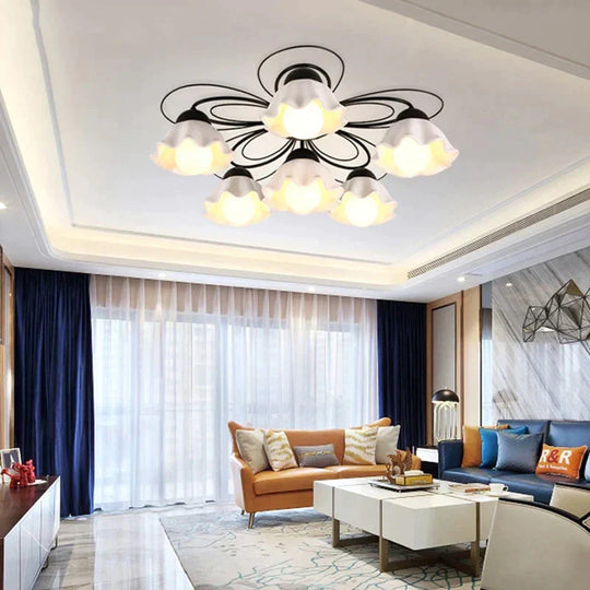 Led Pendant Lights Verlichting Plafond Living Room Bedroom Ceramic Lampshade Ceiling Lighting