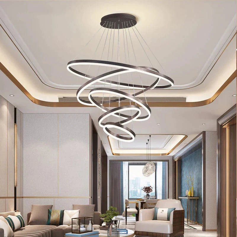 High Quatily Modern Led Pendant Light For Large Living Room Staircase Dining Kitchen Hotel Hanging