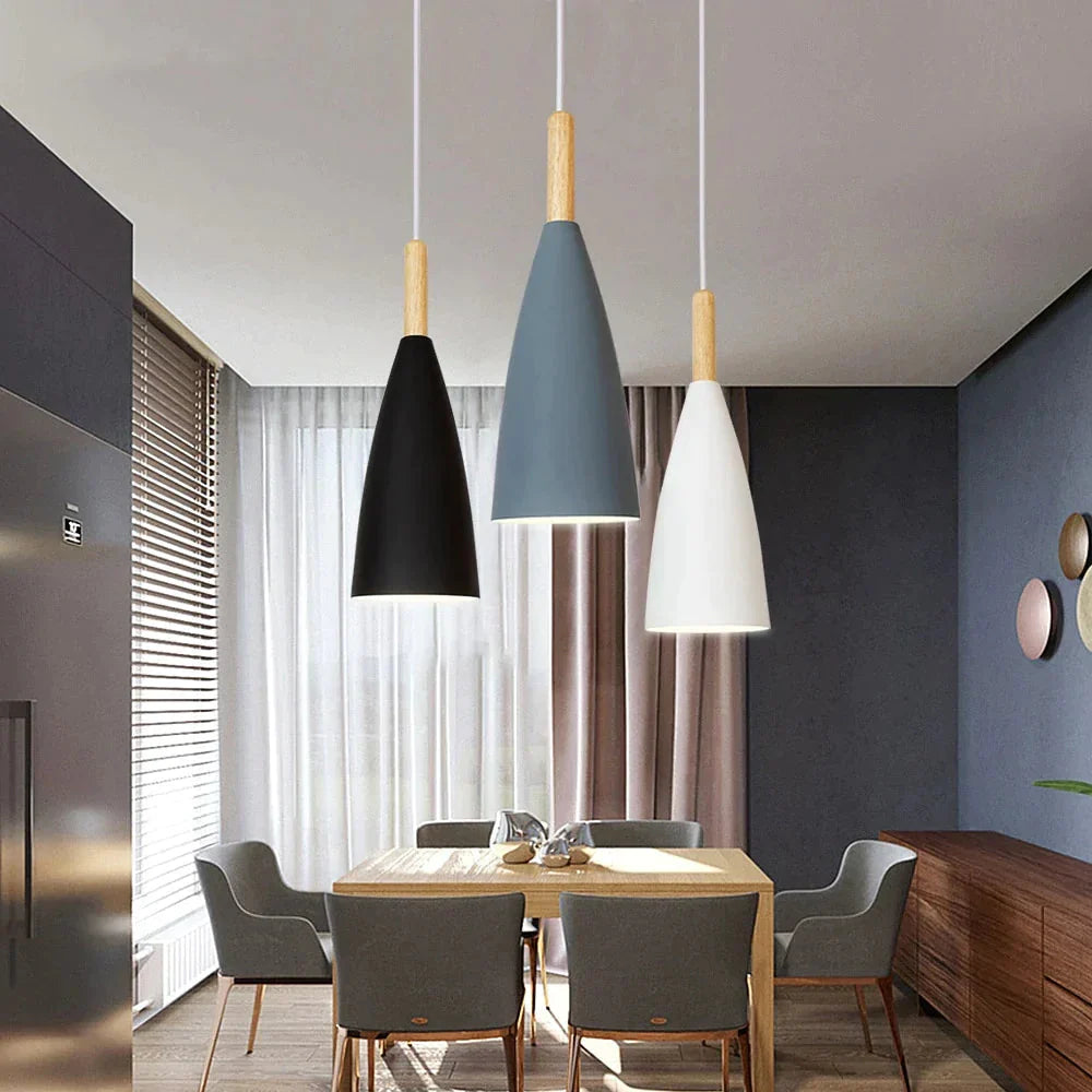 Modern Pendant Lamp Nordic Light For Dinning Room Restaurant Bedroom Led Hanging E27 Aluminum Night