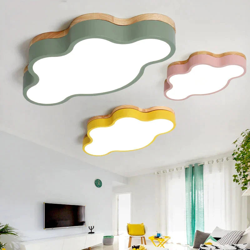 Hot Kids Room Led Ceiling Lights For Bedroom Lamps Modern With Color Polarizer Luminaria Deco