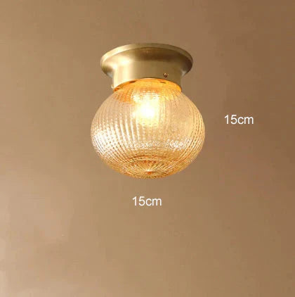 Modern Minimalist Creative All - Copper Corridor Aisle Light Stair Balcony Ceiling Lamp A / Without