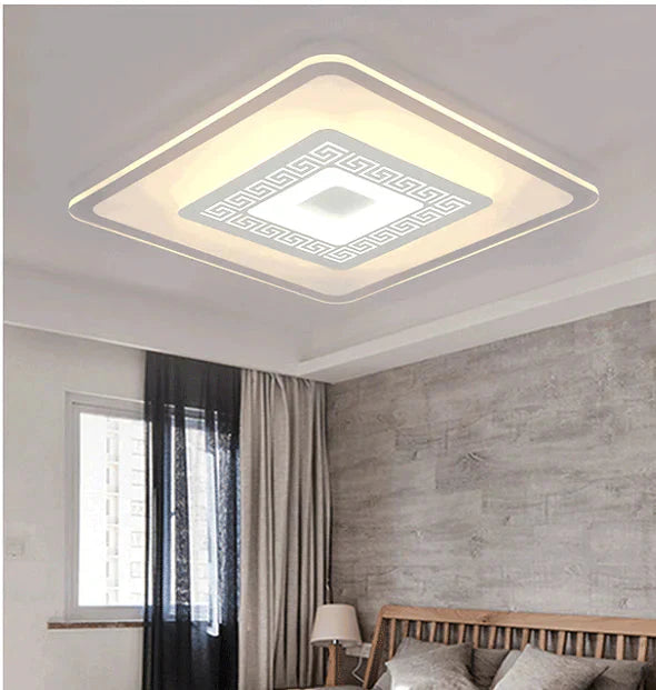 Led Modern Rectangle Square Acrylic Alloy Lamp.led Light. Ceiling Lights.led Lamp For Foyer Bedroom