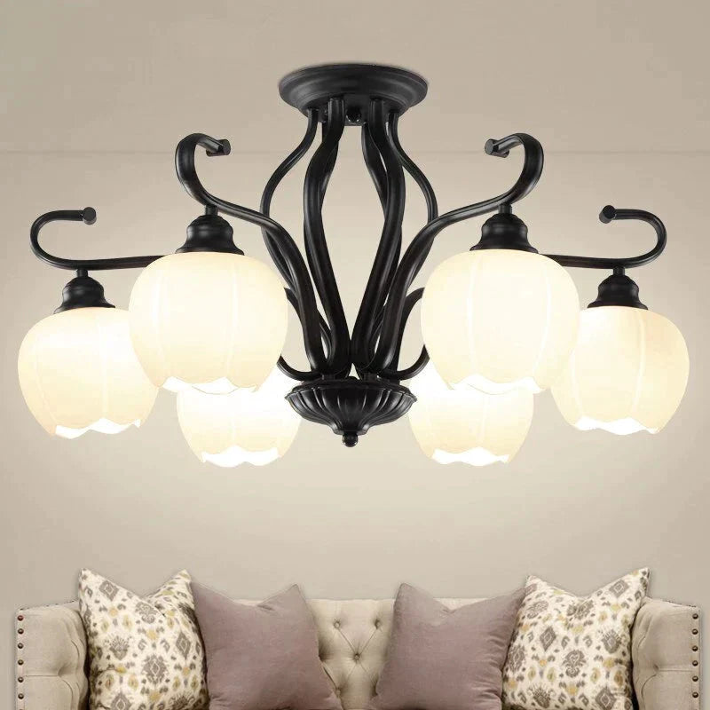 Modern Brief Led Pendant Light Creative Black Lamp Vintage Luminaria Teto Ceiling Kids Bedroom