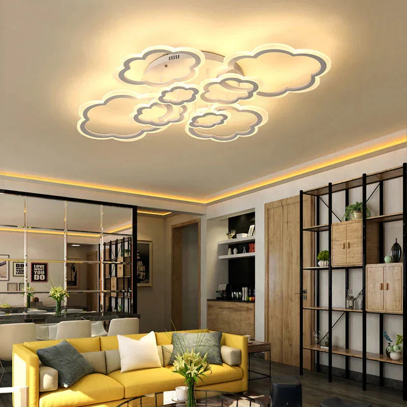 Remote Control Dimming Led Ceiling Lights Lamp For Living Room Bedroom Deckenleuchten Modern