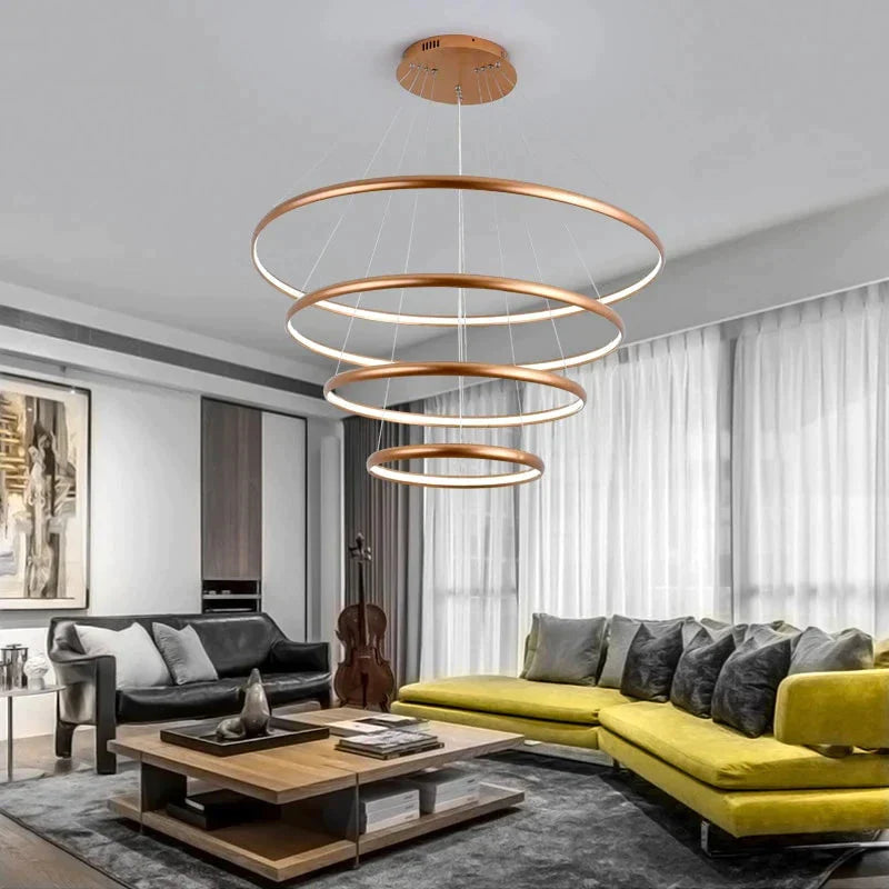 Modern Creative Led Pendant Lights For Living Room Restaurant Bed Aluminum Luminaria Lamp