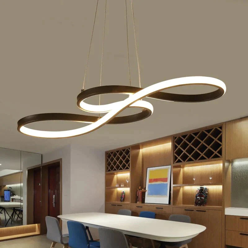 Modern New Creative Pendant Lights Led Kitchen Aluminum Silica Suspension Hanging Cord Lamp For