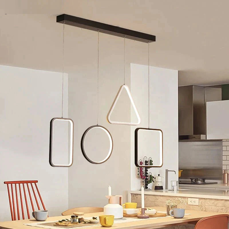 Modern Led Simple Pendant Lights For Living Room Kitchen Dining Lustre Lamp Hanging Ceiling Fixtures