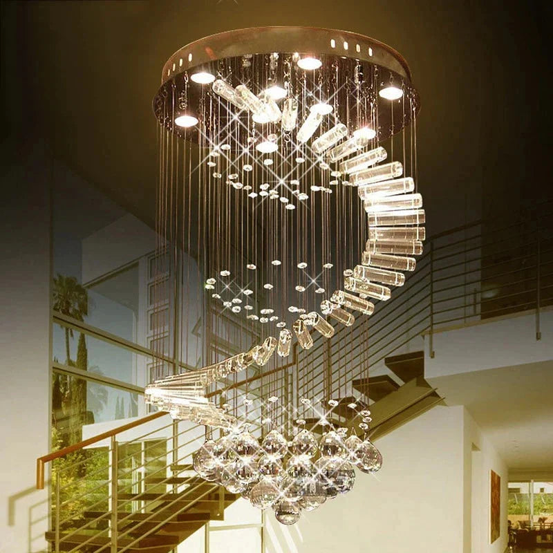 Modern Crystal Loft Traditional Chandelier Art Deco With Gu10 9 Lights For Living Room Bedroom