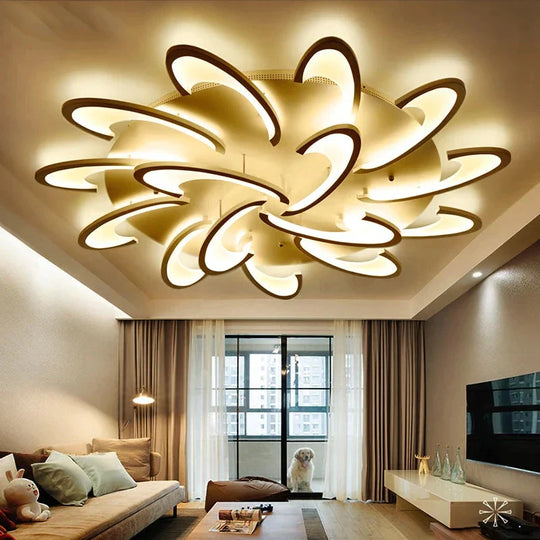 Remote Control Led Ceiling Light With Ultra - Thin Acrylic Lamp For Living Room Bed Flush Mount