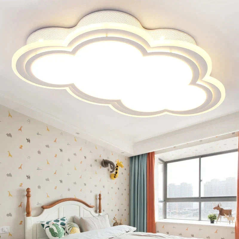 New Kids Ceiling Led Light For Bedroom Remote Control Cloud Type Mounted Luminaire Fixtures 8 - 20