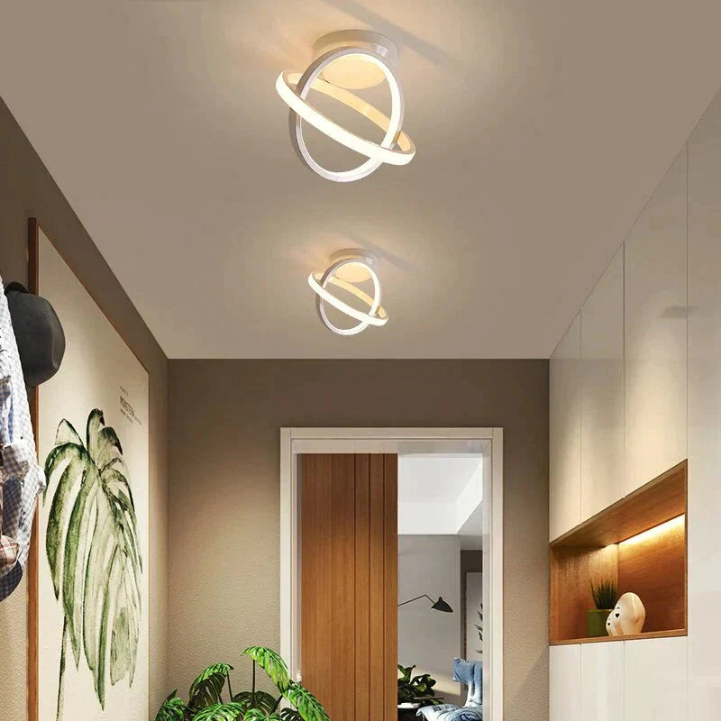 White/Black Color Ceiling Light Modern Led Corridor Lamp For Living Room Round Square Lighting Home