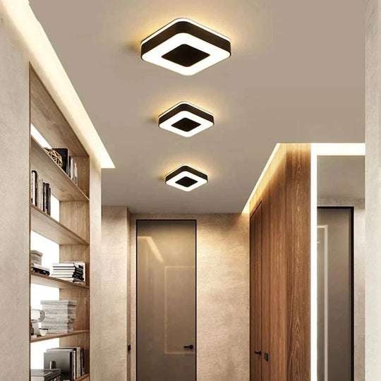 New Design Led Ceiling Light Corridor Art Gallery Decoration Front Balcony Lamp Porch White Black