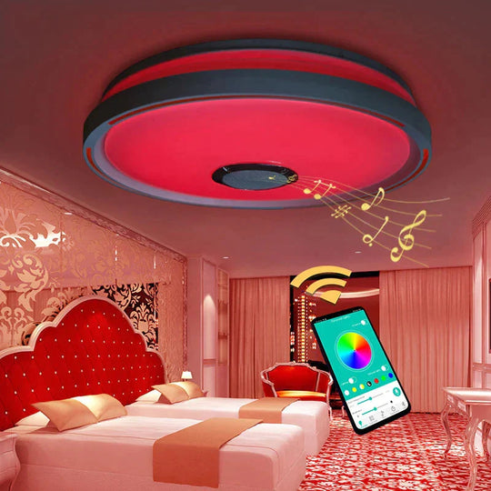 Music Led Ceiling Lights Rgb App Control Lamp Bedroom 36W Living Room Light Lampara De Techo