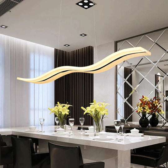 Creative Pendant Lights Led Modern Coffe Bar Acrylic + Metal Suspension Hanging Ceiling Lamp For