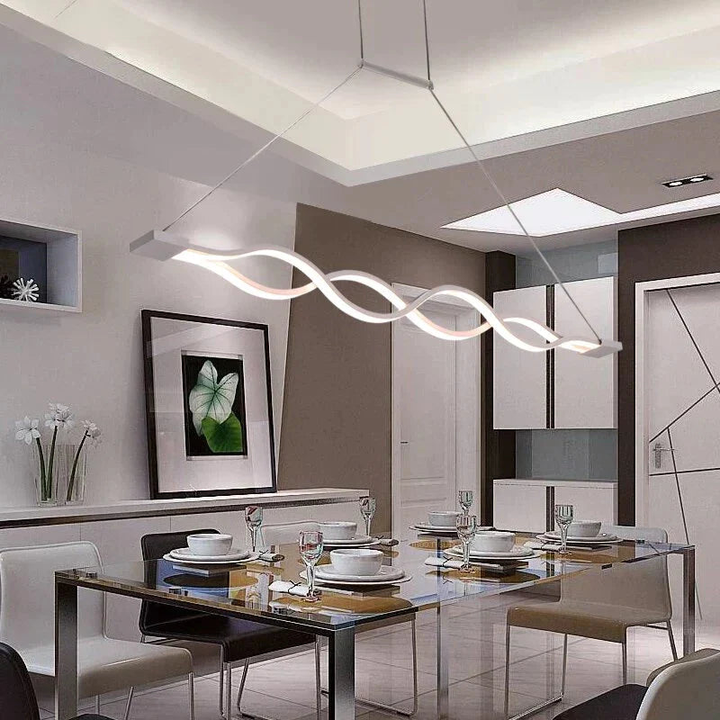 Novelty Led Pendant Light For Kitchen Dining Room White Lamp Coffee House Bedroom Suspension