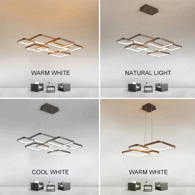 Modern Brown Led Pendant Lights For Kitchen Cord Bar Bedroom Industrial Lighting Dining Room Lampki