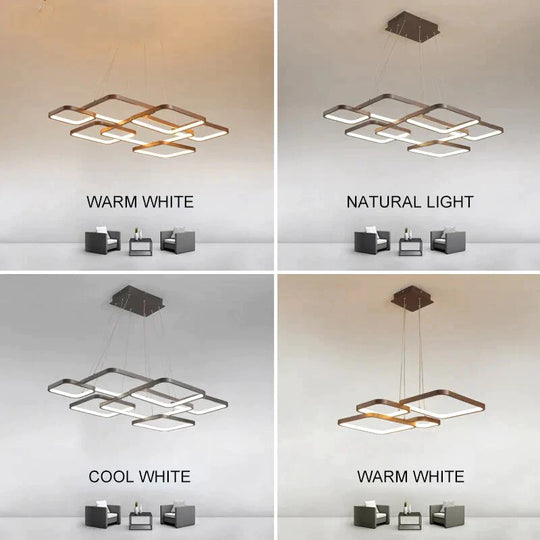 Modern Brown Led Pendant Lights For Kitchen Cord Bar Bedroom Industrial Lighting Dining Room Lampki